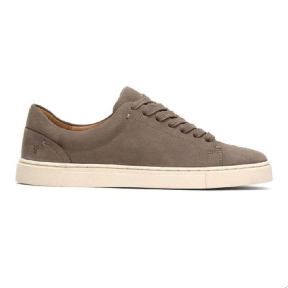 Frye Nubuck Leather Ivy Low Lace Sneakers Shoes - Picture 1 of 8